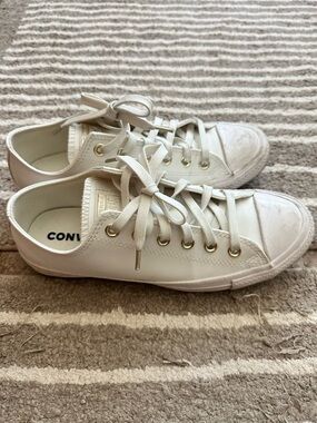 Leather converse 8.5